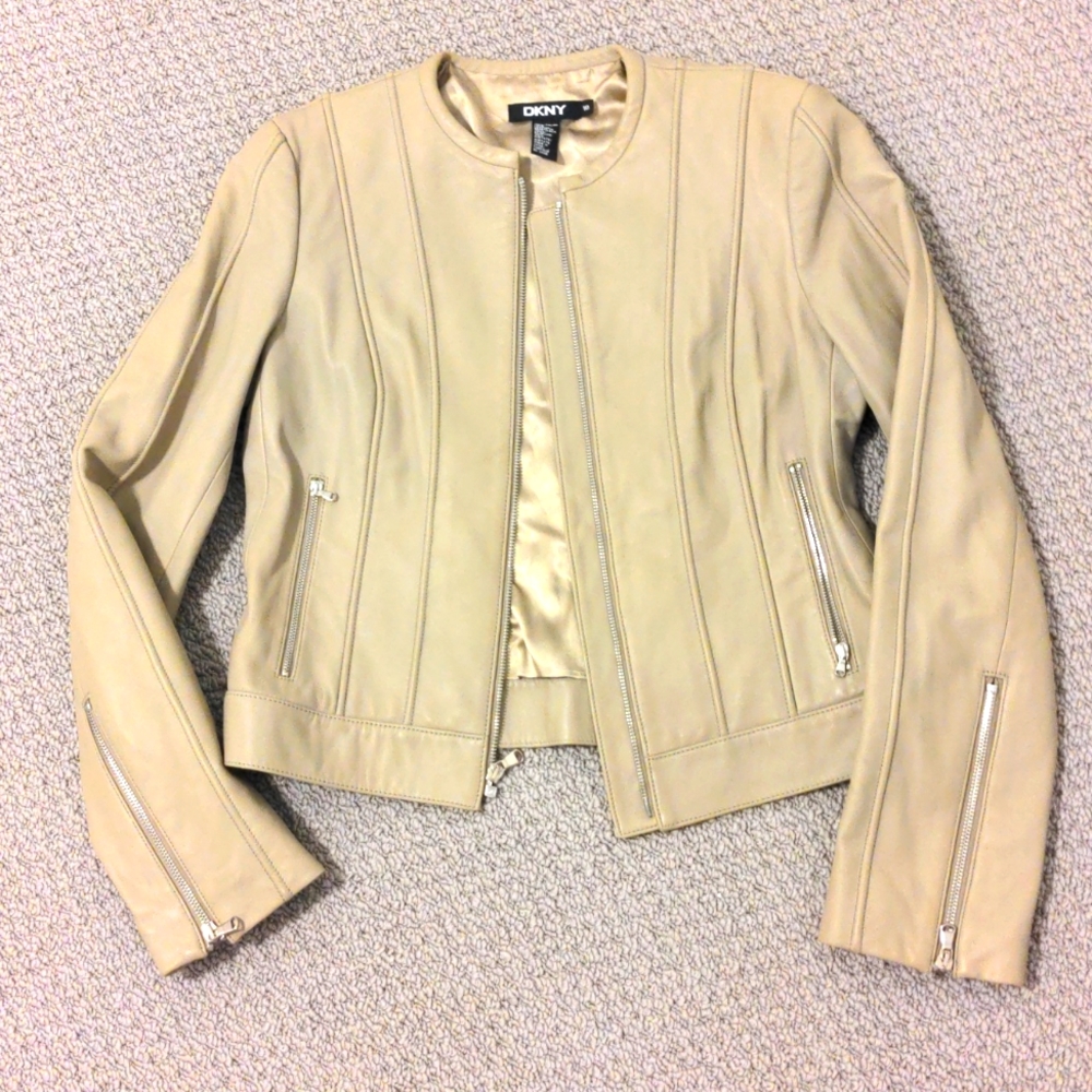 DKNY lamb leather jacket Italy